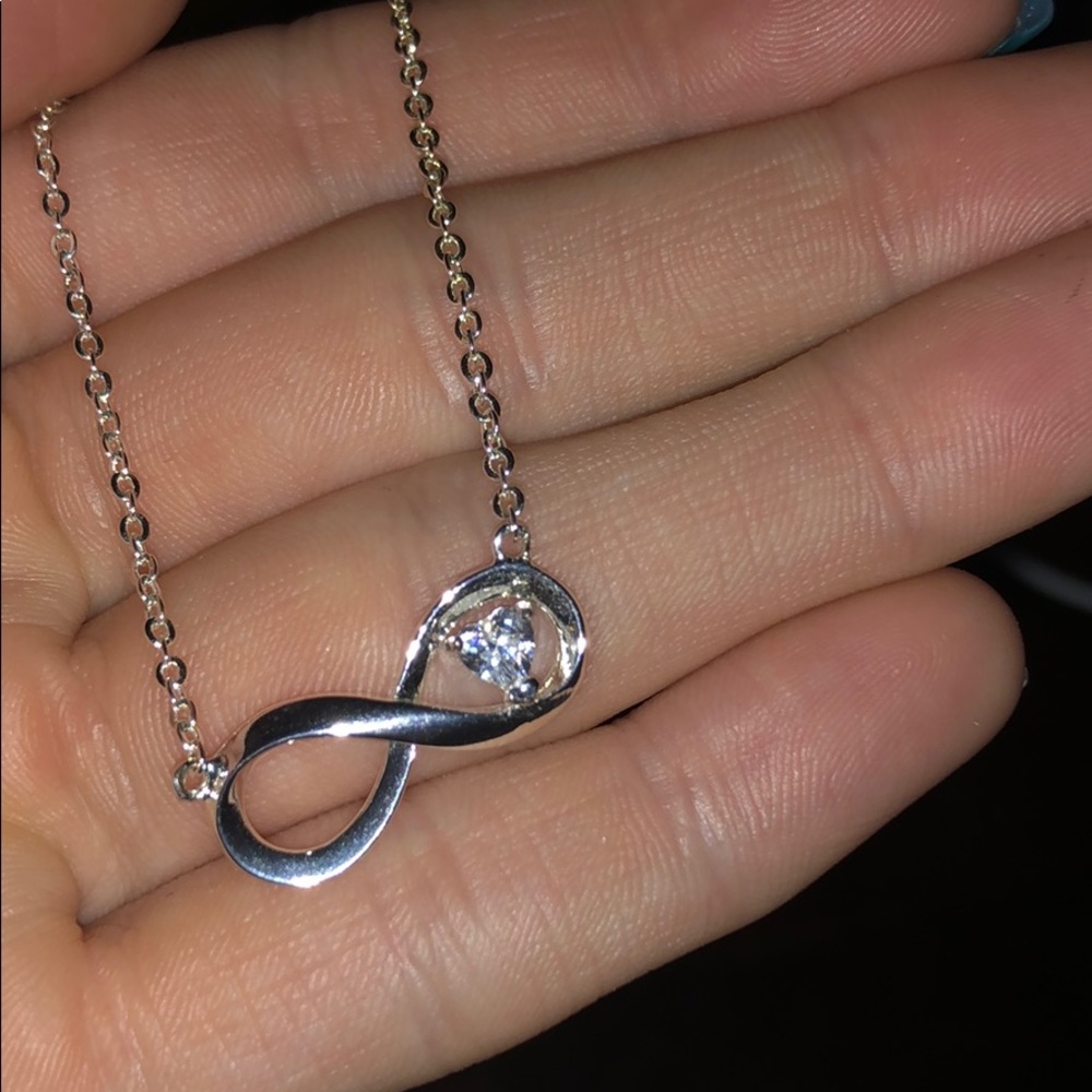 Silver  infinity necklace